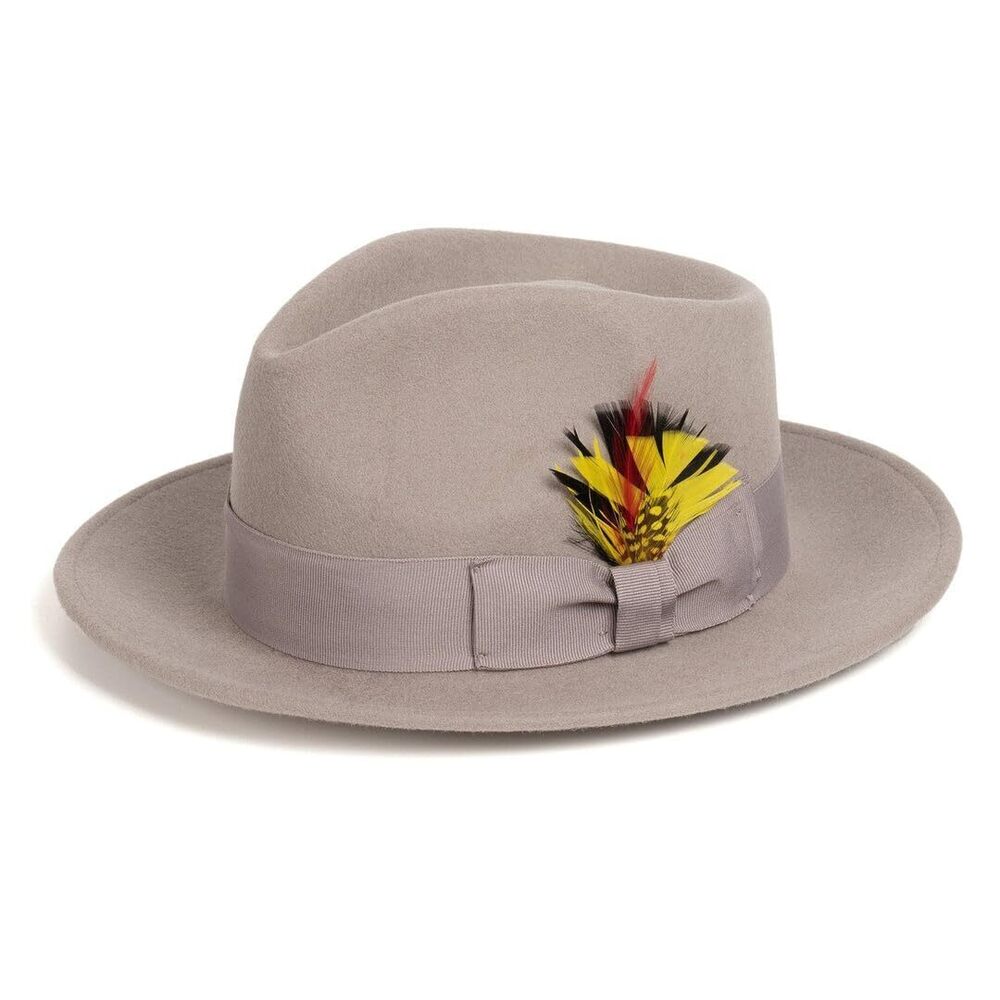 2005 Gangster 100% Austrailian Wool Crushable Fedora Hat - Removable
